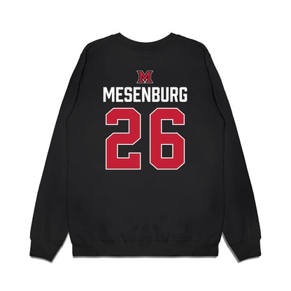 Miami of Ohio - NCAA Men's Ice Hockey : Blake Mesenburg - Vintage Shersey Premium Crewneck Sweatshirt-1