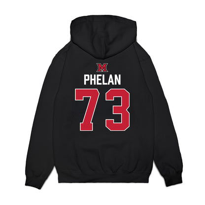 Miami of Ohio - NCAA Men's Ice Hockey : Michael Phelan - Vintage Shersey Premium Hooded Sweatshirt-1