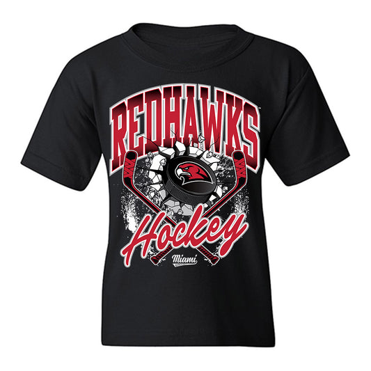 Miami of Ohio - NCAA Men's Ice Hockey : Matous Kucharcik - Vintage Shersey Youth T-Shirt-0