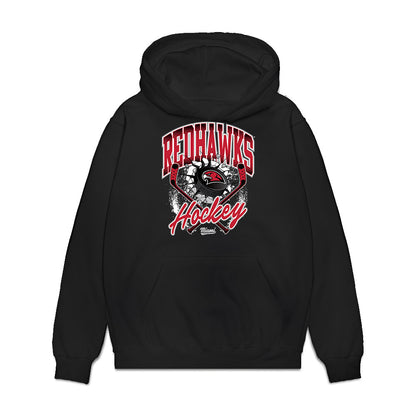 Miami of Ohio - NCAA Men's Ice Hockey : Ethan Hay - Vintage Shersey Premium Hooded Sweatshirt-0