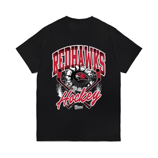 Miami of Ohio - NCAA Men's Ice Hockey : Matous Kucharcik - Vintage Shersey Comfort Colors T-Shirt-0
