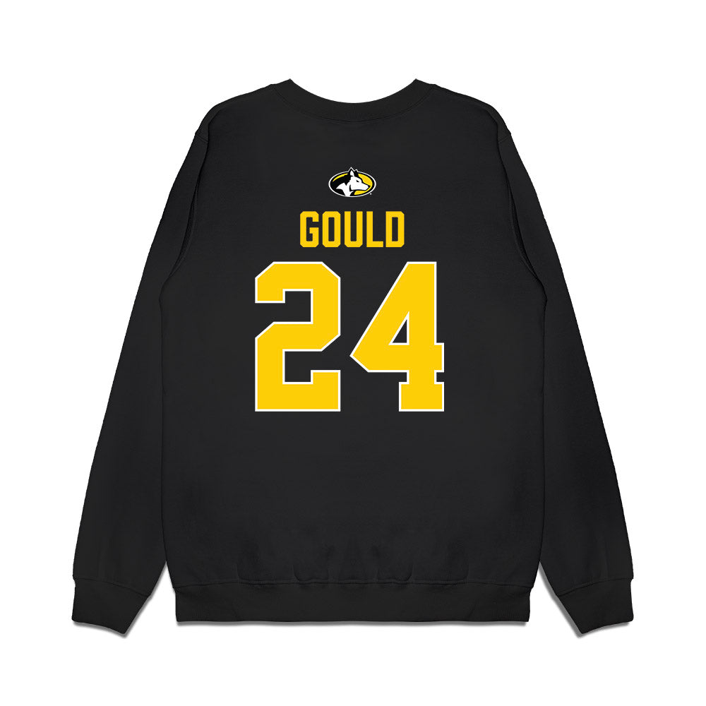 Michigan Tech - NCAA Men's Ice Hockey : Rylan Gould - Vintage Premium Crewneck Sweatshirt-1