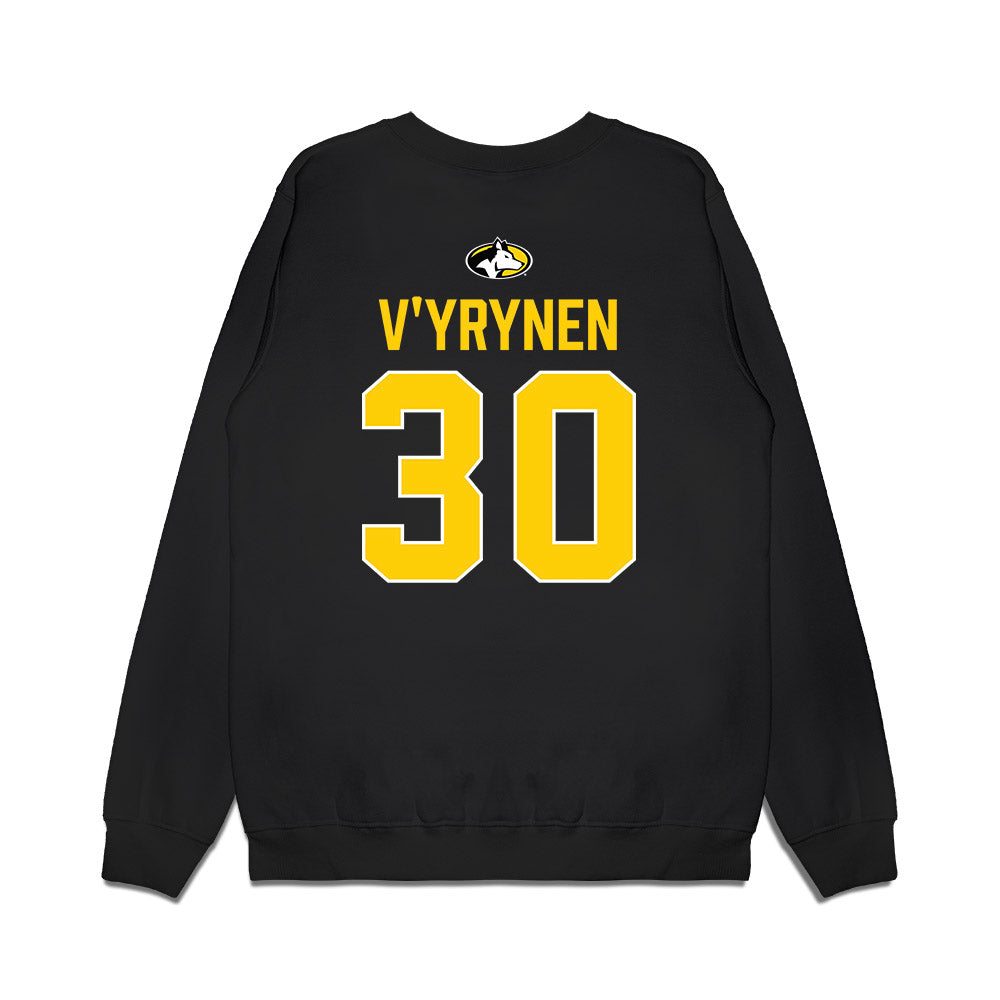 Michigan Tech - NCAA Men's Ice Hockey : Max V'yrynen - Vintage Premium Crewneck Sweatshirt-1