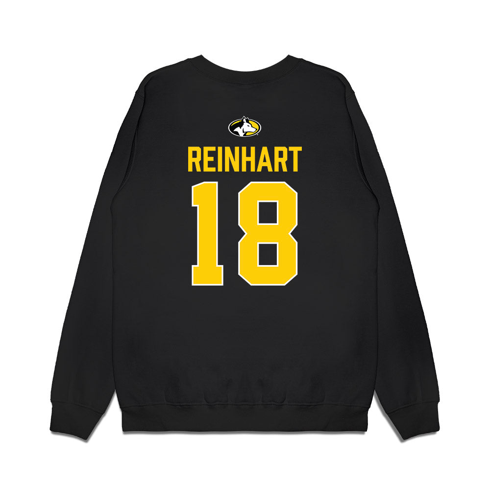 Michigan Tech - NCAA Men's Ice Hockey : Noah Reinhart - Vintage Premium Crewneck Sweatshirt-1