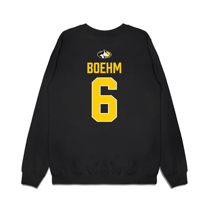 Michigan Tech - NCAA Men's Ice Hockey : Brayden Boehm - Vintage Premium Crewneck Sweatshirt-1