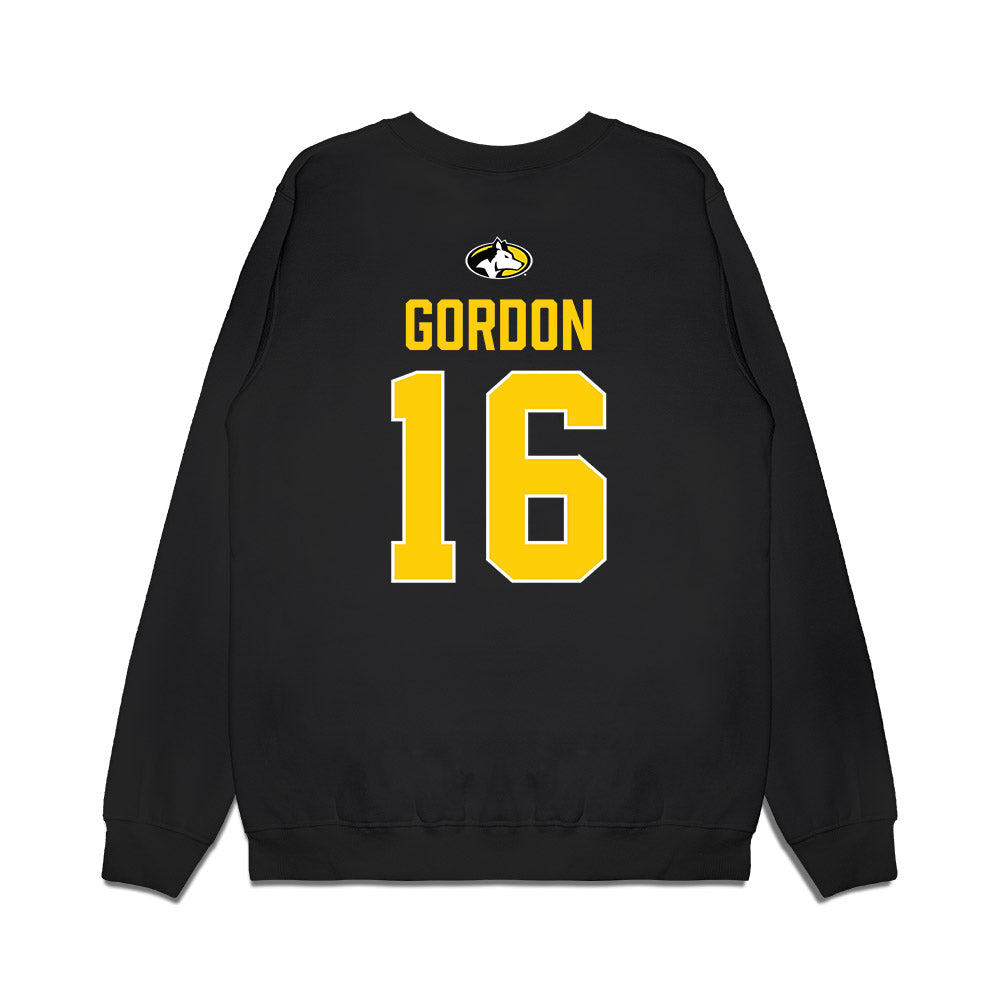 Michigan Tech - NCAA Men's Ice Hockey : Isaac Gordon - Vintage Premium Crewneck Sweatshirt-1