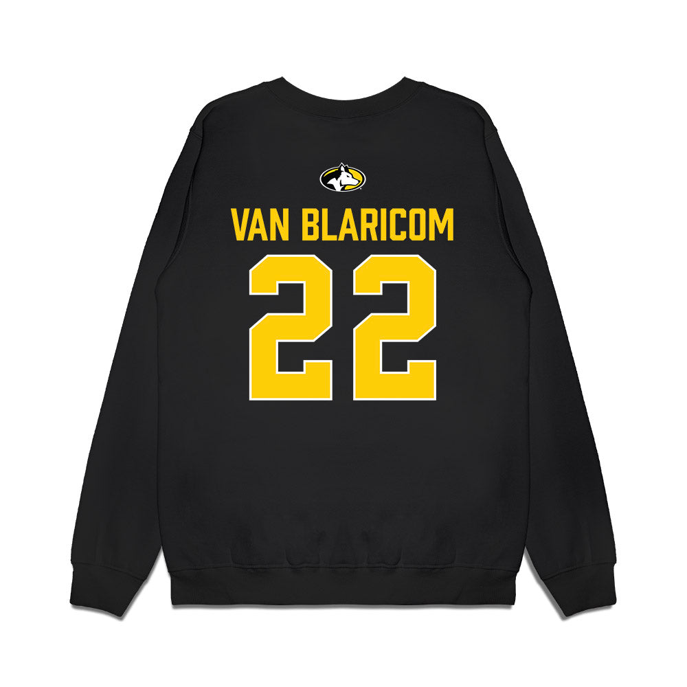 Michigan Tech - NCAA Men's Ice Hockey : Matthew Van Blaricom - Vintage Premium Crewneck Sweatshirt-1