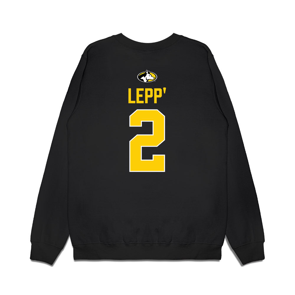 Michigan Tech - NCAA Men's Ice Hockey : Tom Lepp' - Vintage Premium Crewneck Sweatshirt-1