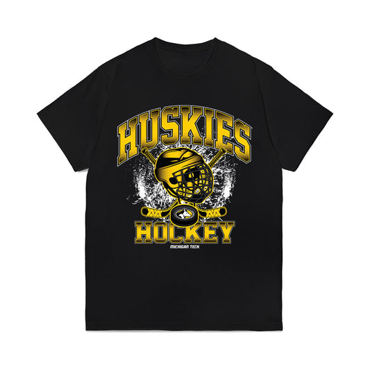 Michigan Tech - NCAA Men's Ice Hockey : Tom Lepp' - Vintage Comfort Colors T-Shirt-0