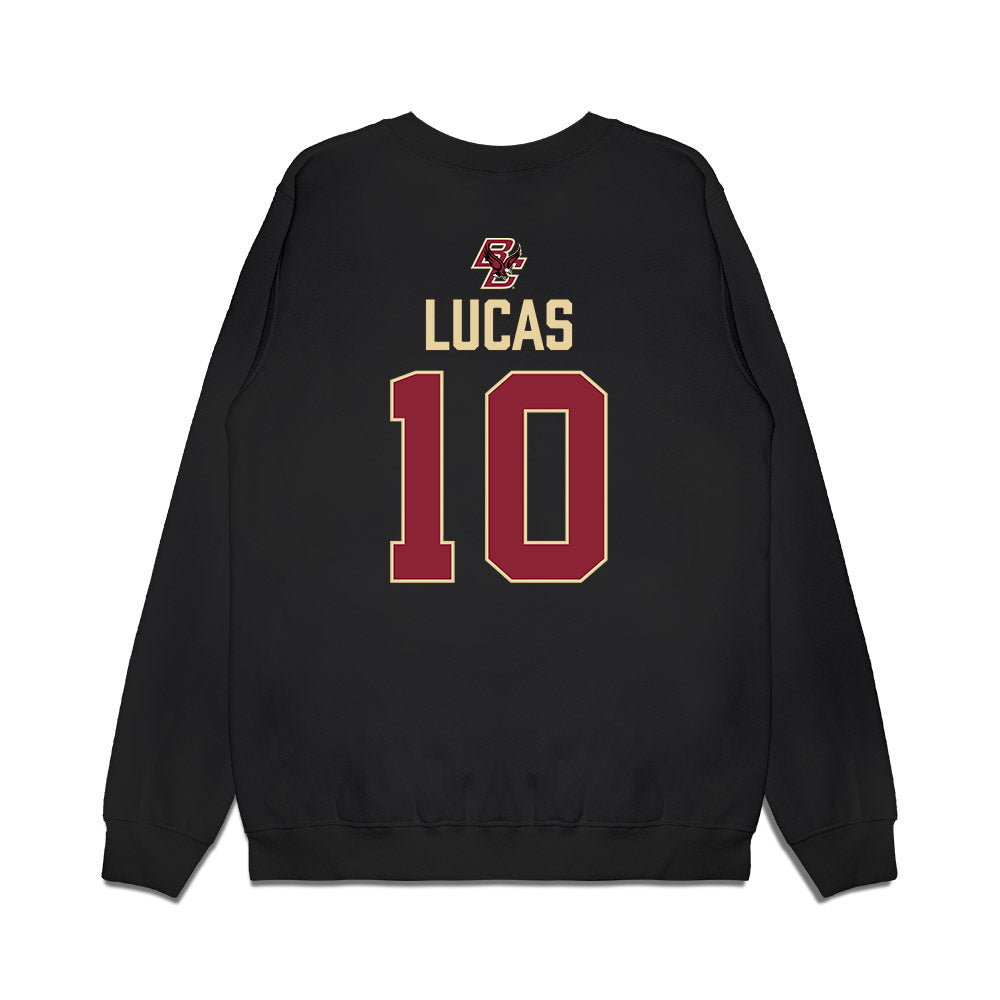 Boston College - NCAA Women's Ice Hockey : Jansen Lucas - Vintage Shersey Premium Crewneck Sweatshirt-1