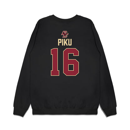 Boston College - NCAA Women's Ice Hockey : Tricia Piku - Vintage Shersey Premium Crewneck Sweatshirt-1
