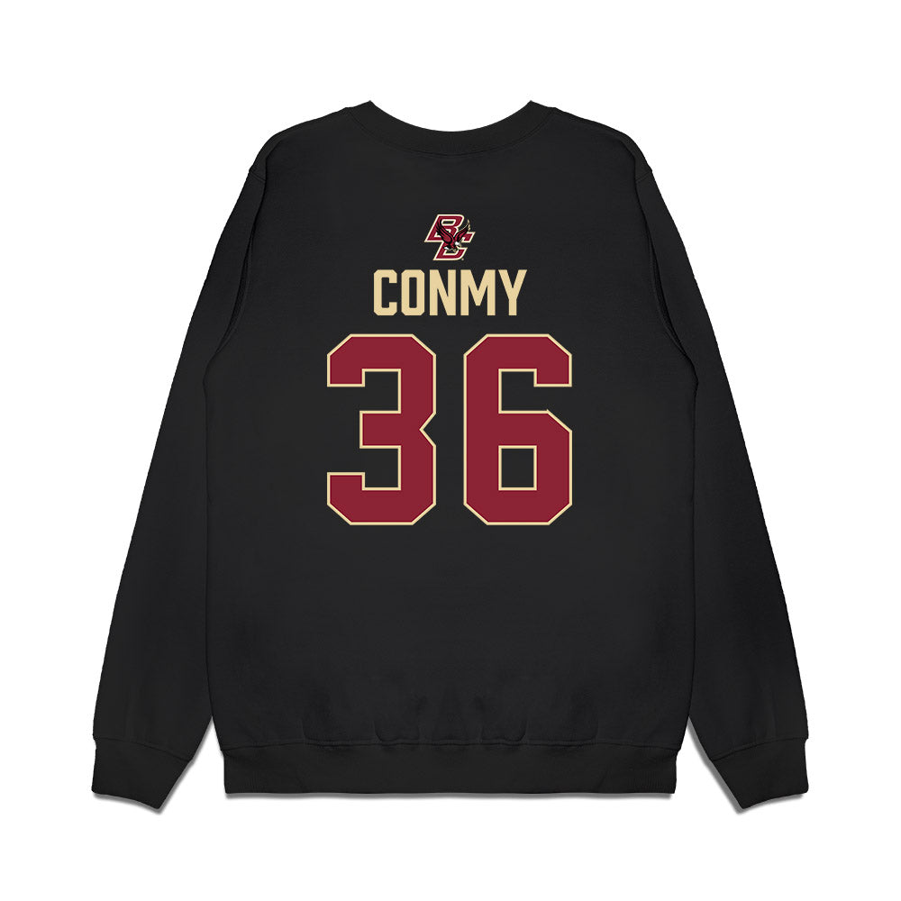 Boston College - NCAA Men's Ice Hockey : Ryan Conmy - Vintage Shersey Premium Crewneck Sweatshirt-1
