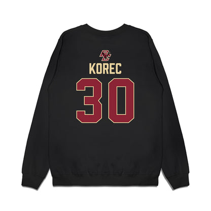 Boston College - NCAA Men's Ice Hockey : Jan Korec - Vintage Shersey Premium Crewneck Sweatshirt-1