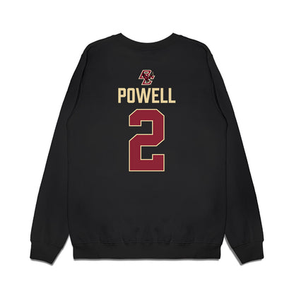 Boston College - NCAA Men's Ice Hockey : Eamon Powell - Vintage Shersey Premium Crewneck Sweatshirt-1