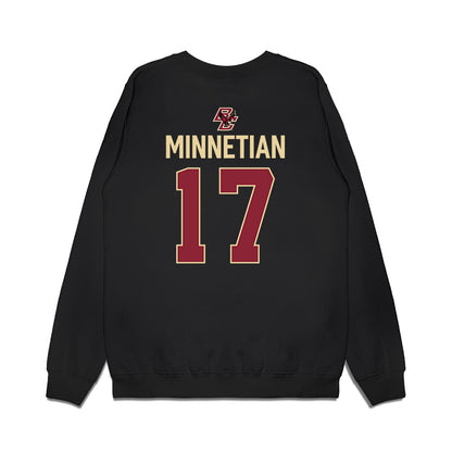 Boston College - NCAA Men's Ice Hockey : Aram Minnetian - Vintage Shersey Premium Crewneck Sweatshirt-1
