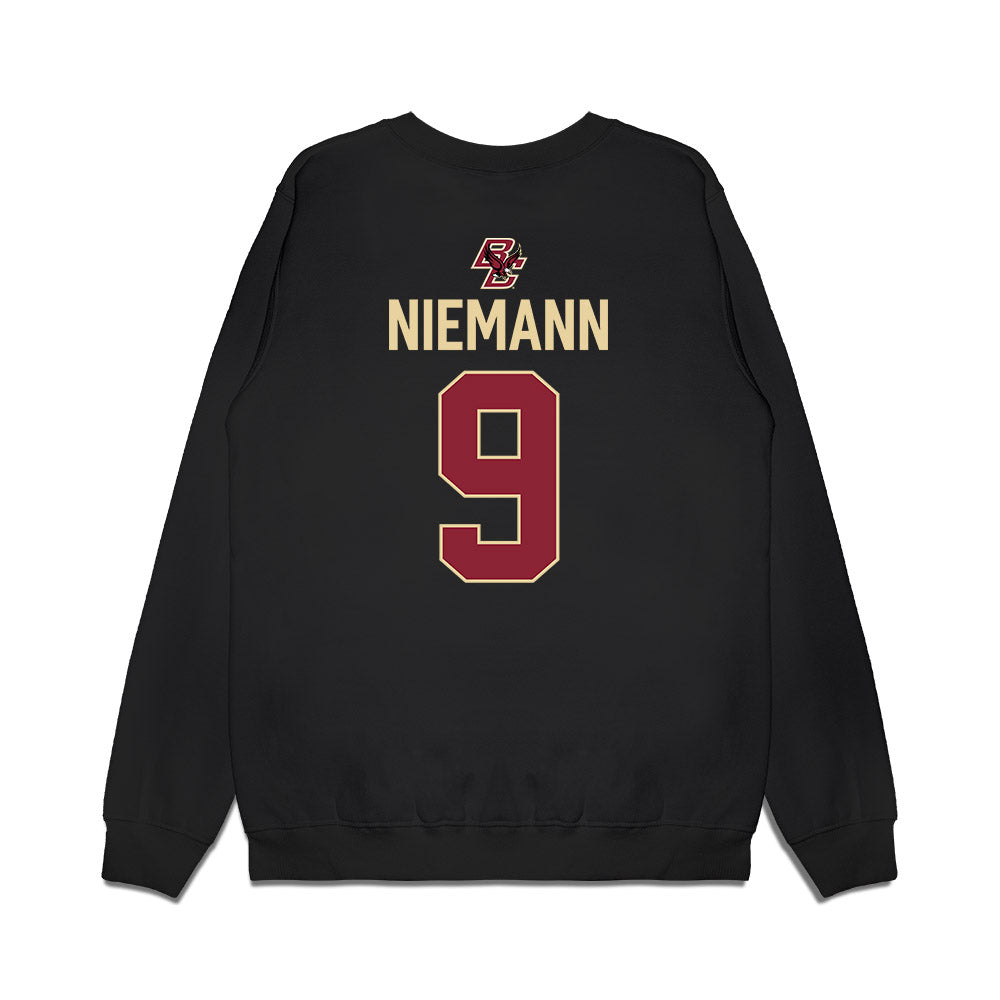 Boston College - NCAA Women's Ice Hockey : Maude Niemann - Vintage Shersey Premium Crewneck Sweatshirt-1