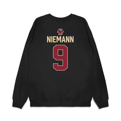 Boston College - NCAA Women's Ice Hockey : Maude Niemann - Vintage Shersey Premium Crewneck Sweatshirt-1