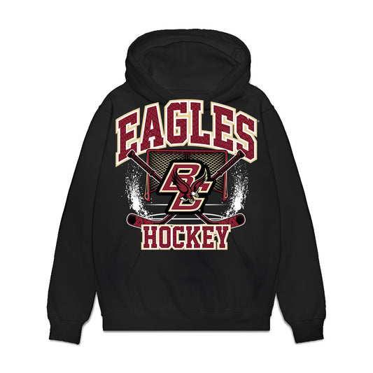 Boston College - NCAA Women's Ice Hockey : Mila Advani - Vintage Premium Hooded Sweatshirt-0