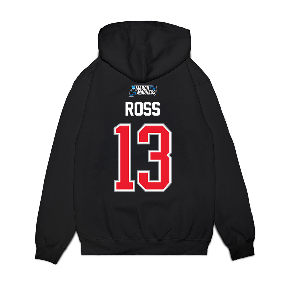 UConn - NCAA Men's Basketball : Jacob Ross - NCAA® March Madness® 2026 Premium Hooded Sweatshirt-1
