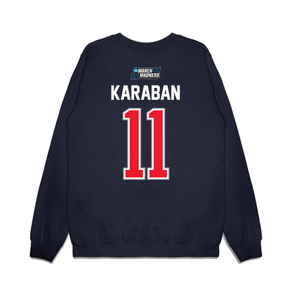 UConn - NCAA Men's Basketball : Alex Karaban - NCAA® March Madness® 2026 Premium Crewneck Sweatshirt-1