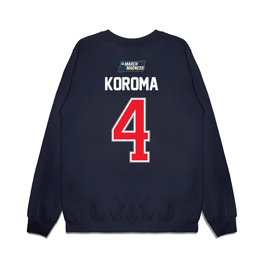 UConn - NCAA Men's Basketball : Dwayne Koroma - NCAA® March Madness® 2026 Premium Crewneck Sweatshirt-1