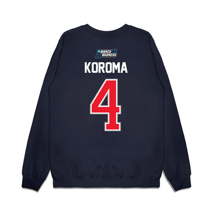 UConn - NCAA Men's Basketball : Dwayne Koroma - NCAA® March Madness® 2026 Premium Crewneck Sweatshirt-1