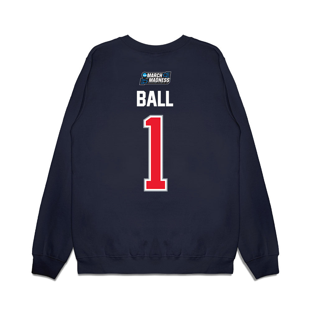UConn - NCAA Men's Basketball : Solo Ball - NCAA® March Madness® 2026 Premium Crewneck Sweatshirt-1