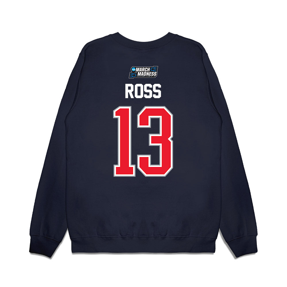 UConn - NCAA Men's Basketball : Jacob Ross - NCAA® March Madness® 2026 Premium Crewneck Sweatshirt-1