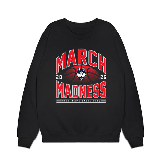 UConn - NCAA Men's Basketball : Rrezon Elezaj - NCAA® March Madness® 2026 Premium Crewneck Sweatshirt-0