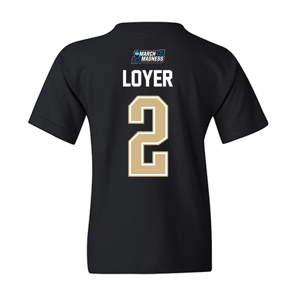 Purdue - NCAA Men's Basketball : Fletcher Loyer - NCAA® March Madness® 2026 Youth T-Shirt-1