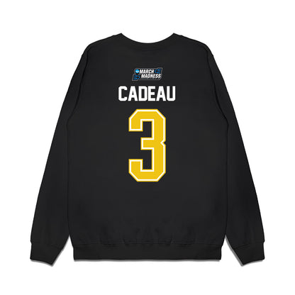 Michigan - NCAA Men's Basketball : Elliot Cadeau - NCAA® March Madness® 2026 Premium Crewneck Sweatshirt-1