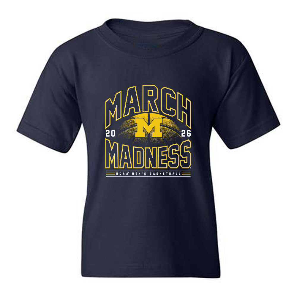 Michigan - NCAA Men's Basketball : Howard Eisley Jr - NCAA® March Madness® 2026 Youth T-Shirt-0