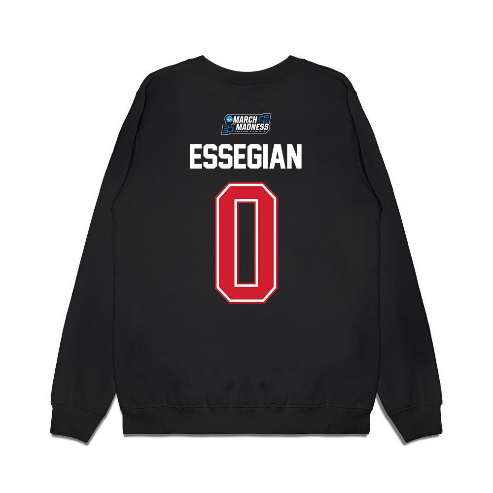 Nebraska - NCAA Men's Basketball : Connor Essegian - NCAA® March Madness® 2026 Premium Crewneck Sweatshirt-1