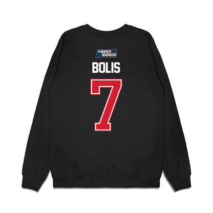 Nebraska - NCAA Men's Basketball : Justin Bolis - NCAA® March Madness® 2026 Premium Crewneck Sweatshirt-1