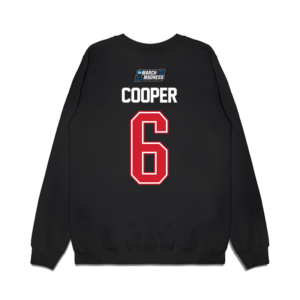 Nebraska - NCAA Men's Basketball : Will Cooper - NCAA® March Madness® 2026 Premium Crewneck Sweatshirt-1