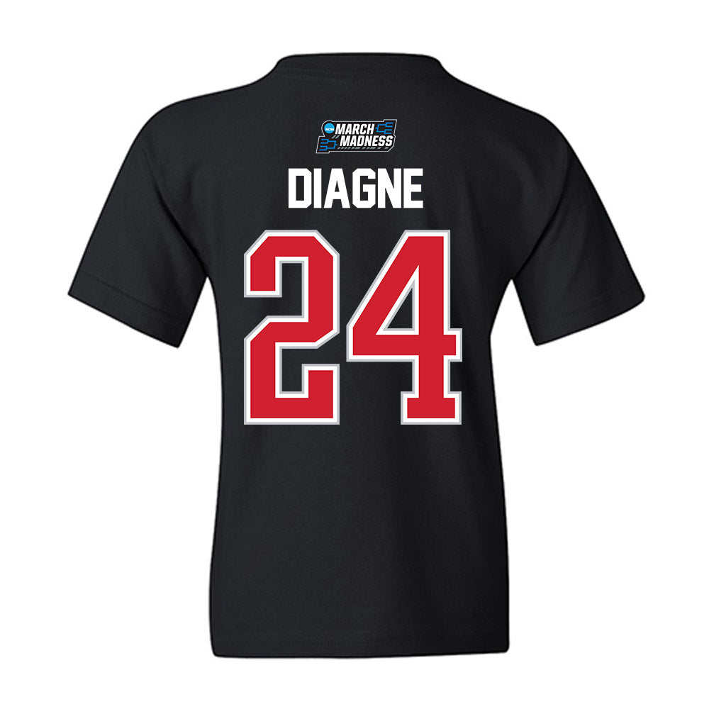 Gonzaga - NCAA Men's Basketball : Ismaila Diagne - NCAA® March Madness® 2026 Youth T-Shirt-1