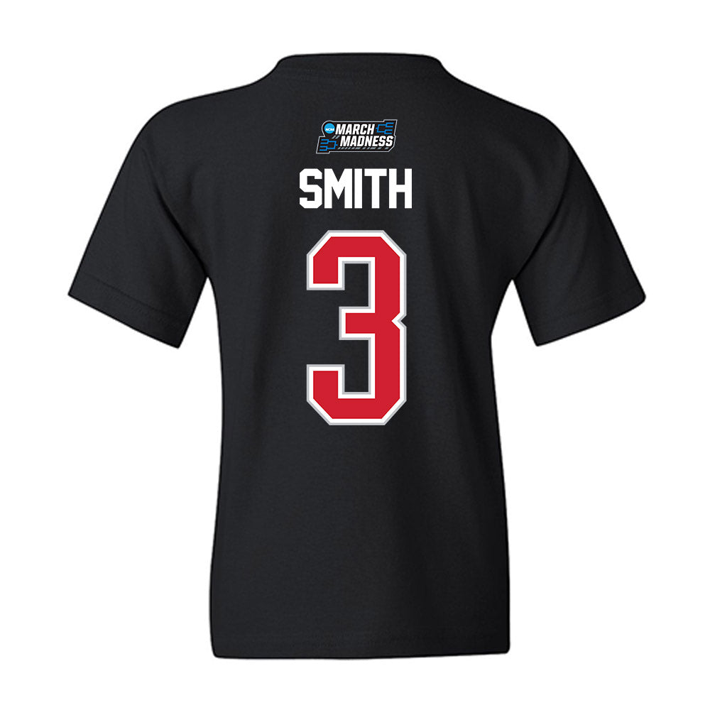Gonzaga - NCAA Men's Basketball : Braeden Smith - NCAA® March Madness® 2026 Youth T-Shirt-1