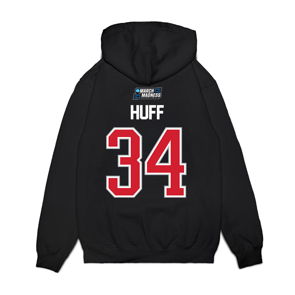 Gonzaga - NCAA Men's Basketball : Braden Huff - NCAA® March Madness® 2026 Premium Hooded Sweatshirt-1
