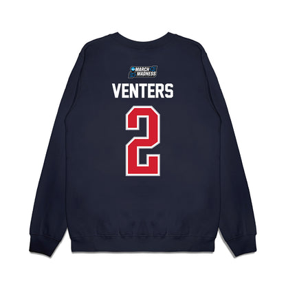 Gonzaga - NCAA Men's Basketball : Steele Venters - NCAA® March Madness® 2026 Premium Crewneck Sweatshirt-1