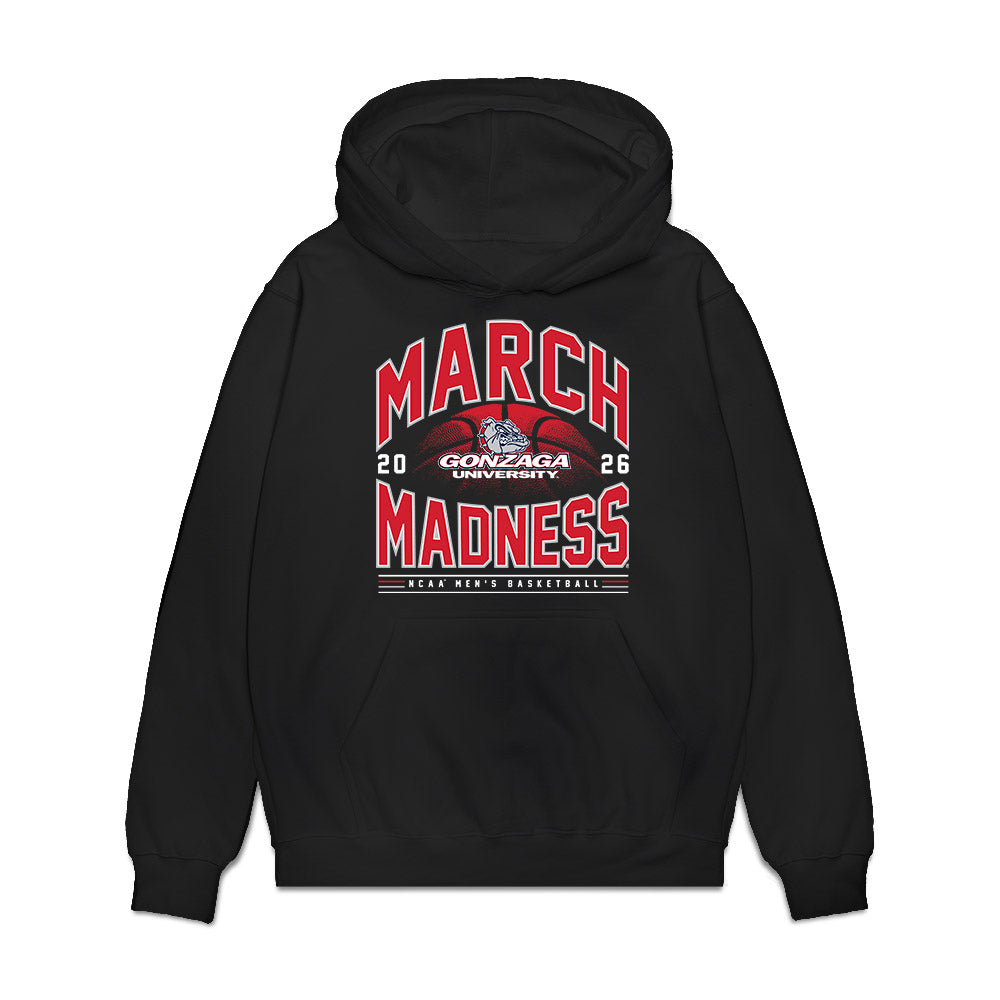 Gonzaga - NCAA Men's Basketball : Emmanuel Innocenti - NCAA® March Madness® 2026 Premium Hooded Sweatshirt-0