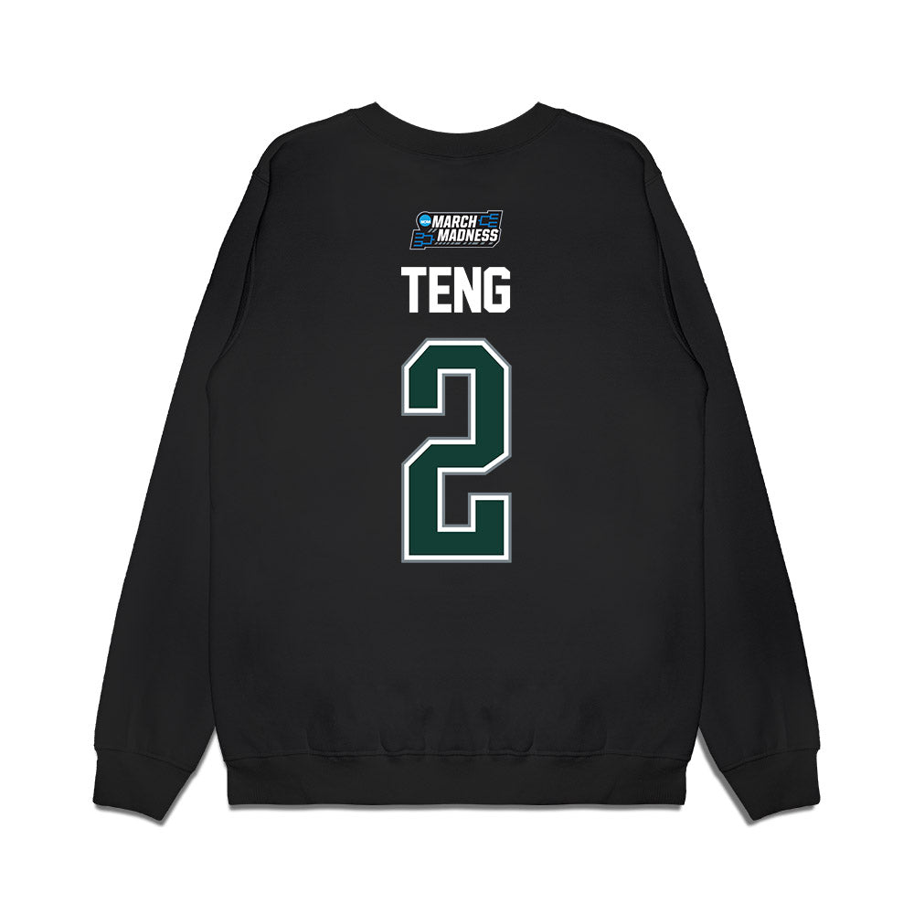 Michigan State - NCAA Men's Basketball : Kur Teng - NCAA® March Madness® 2026 Premium Crewneck Sweatshirt-1