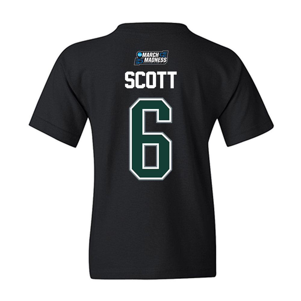 Michigan State - NCAA Men's Basketball : Jordan Scott - NCAA® March Madness® 2026 Youth T-Shirt-1