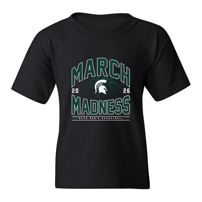 Michigan State - NCAA Men's Basketball : Lorenzo Fort - NCAA® March Madness® 2026 Youth T-Shirt-0