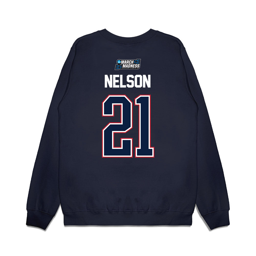 Arizona - NCAA Men's Basketball : Evan Nelson - NCAA® March Madness® Premium Crewneck Sweatshirt-1