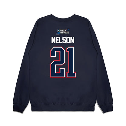 Arizona - NCAA Men's Basketball : Evan Nelson - NCAA® March Madness® Premium Crewneck Sweatshirt-1
