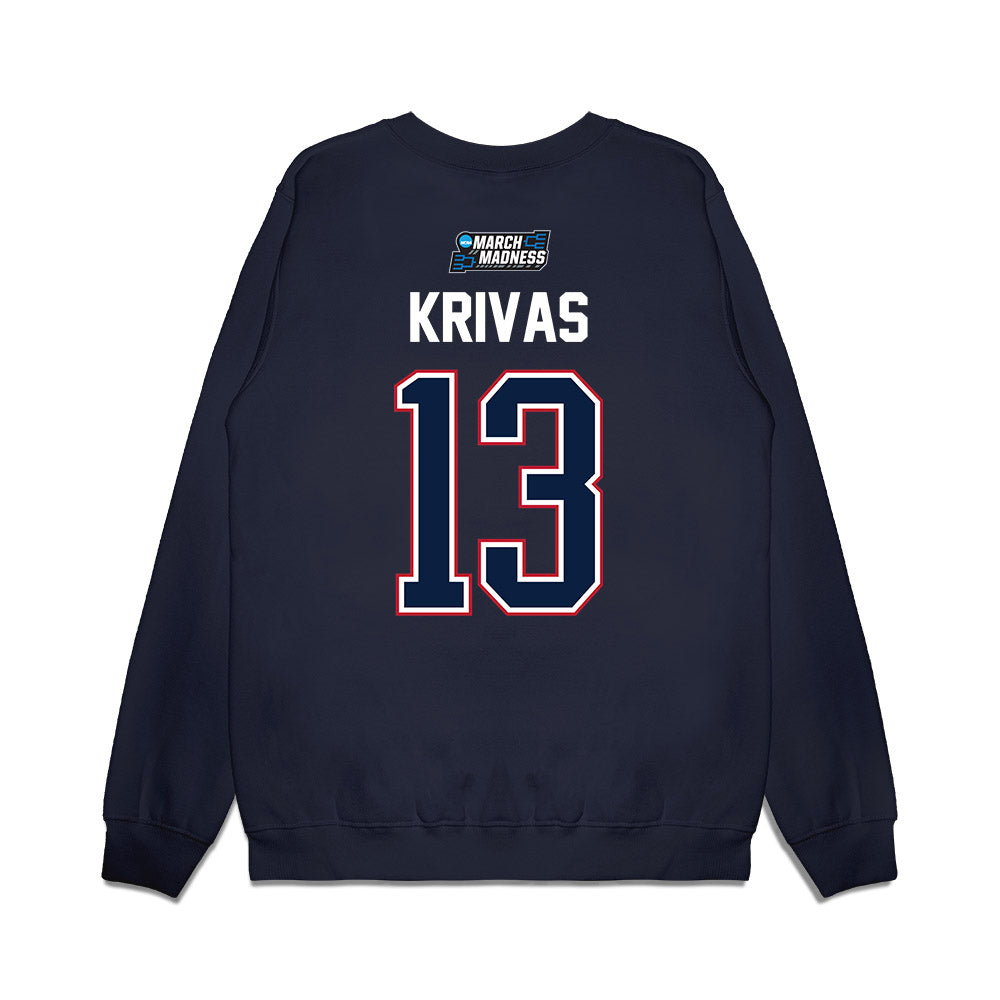 Arizona - NCAA Men's Basketball : Motiejus Krivas - NCAA® March Madness® Premium Crewneck Sweatshirt-1