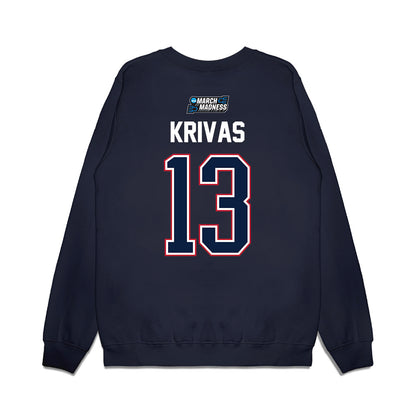 Arizona - NCAA Men's Basketball : Motiejus Krivas - NCAA® March Madness® Premium Crewneck Sweatshirt-1