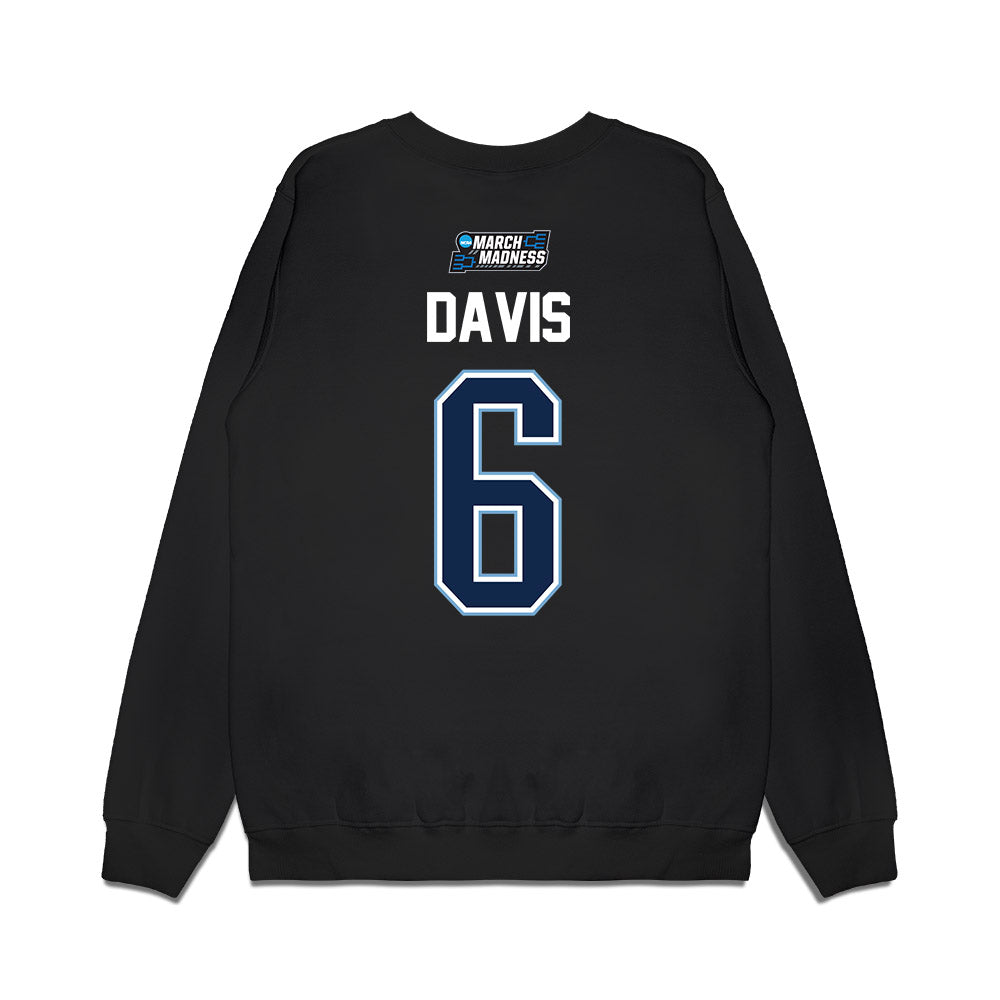 UNC - NCAA Men's Basketball : Elijah Davis - NCAA® March Madness® 2026 Premium Crewneck Sweatshirt-1