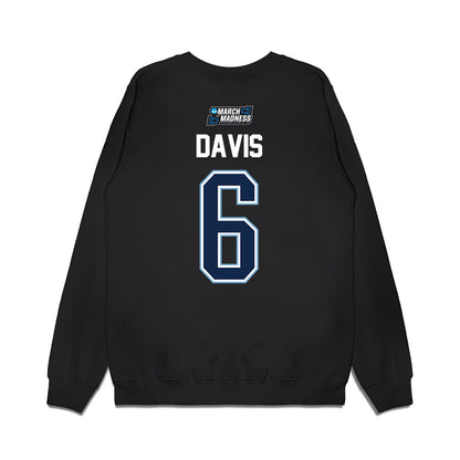 UNC - NCAA Men's Basketball : Elijah Davis - NCAA® March Madness® 2026 Premium Crewneck Sweatshirt-1