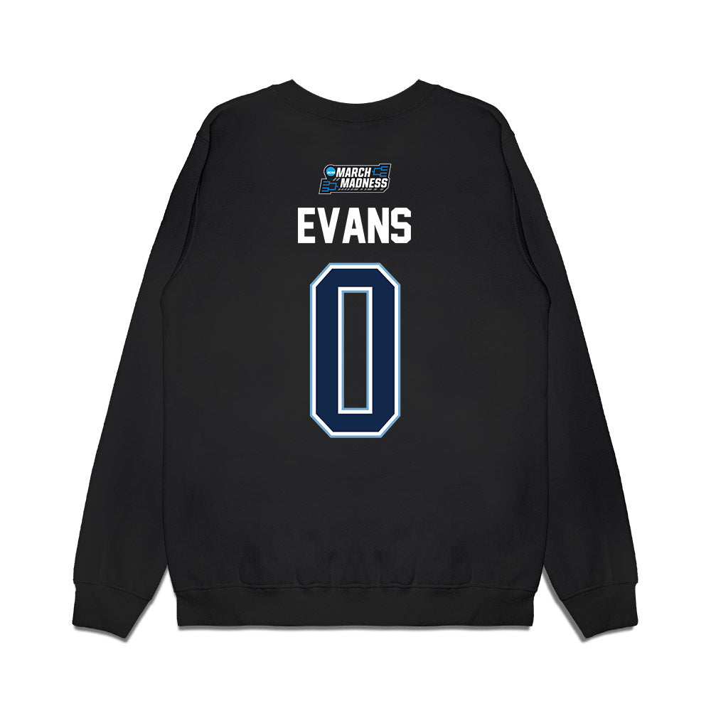 UNC - NCAA Men's Basketball : Kyan Evans - NCAA® March Madness® 2026 Premium Crewneck Sweatshirt-1